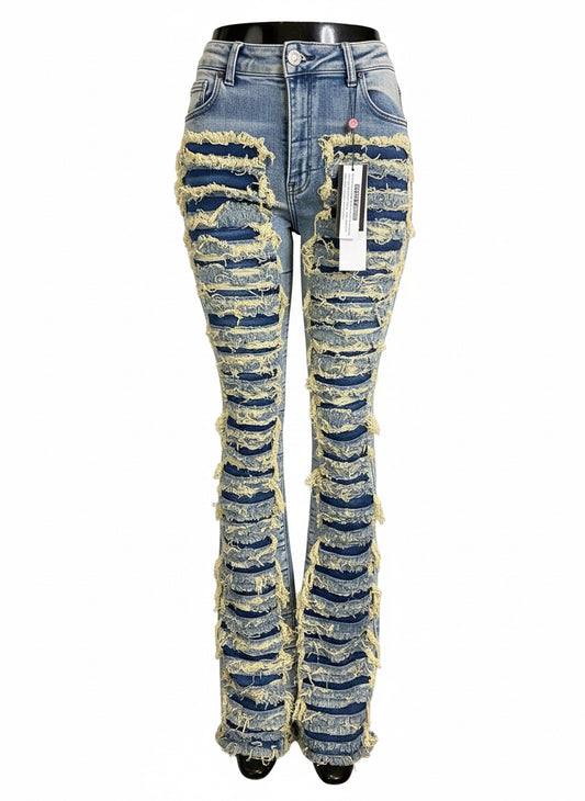 RED FOX DISTRESS DENIM JEANS