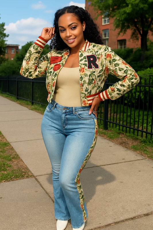 TAPESTRY CROP JACKET